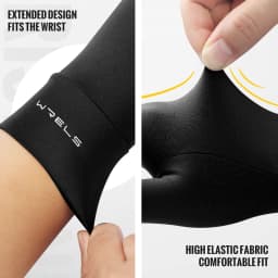 WRELS Winter Full Finger Gloves Windproof Fleece Cycling Motorcycle Fleece Gloves Thermal Elastic Touchscreen Running Gloves