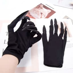 Halloween Gloves Makeup Black Nail Ghost Claw Dress Up Short Gloves Fashion Cosplay Halloween Performance Gloves Accessories