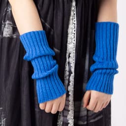 Women Fingerless Anime Gloves Arm Warmers Goth Knitted Kawaii Lolita Gloves Wrist Sleeves Harajuku Mittens Y2k White Accessories