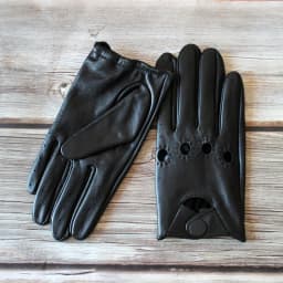 Men's Full Finger Sheepskin Leather Gloves for Spring And Autumn Thin Unlined Outdoor Motorcycle Riding And Driving Gloves