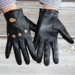 Men's Full Finger Sheepskin Leather Gloves for Spring And Autumn Thin Unlined Outdoor Motorcycle Riding And Driving Gloves