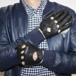 Men's Full Finger Sheepskin Leather Gloves for Spring And Autumn Thin Unlined Outdoor Motorcycle Riding And Driving Gloves