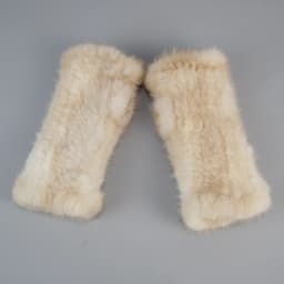 Lady Winter Real Mink Fur Gloves Hand Knitted Real Mink Fur Fingerless Gloves Women Warm Strong Elastic Real Mink Fur Mittens