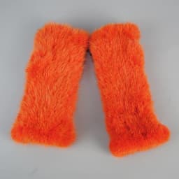Lady Winter Real Mink Fur Gloves Hand Knitted Real Mink Fur Fingerless Gloves Women Warm Strong Elastic Real Mink Fur Mittens