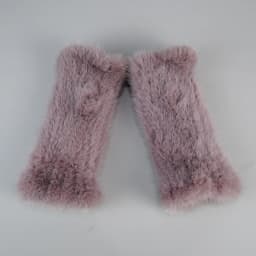 Lady Winter Real Mink Fur Gloves Hand Knitted Real Mink Fur Fingerless Gloves Women Warm Strong Elastic Real Mink Fur Mittens