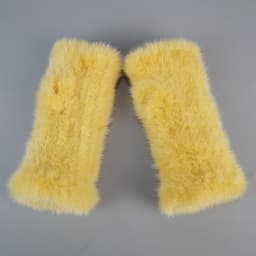 Lady Winter Real Mink Fur Gloves Hand Knitted Real Mink Fur Fingerless Gloves Women Warm Strong Elastic Real Mink Fur Mittens