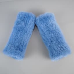 Lady Winter Real Mink Fur Gloves Hand Knitted Real Mink Fur Fingerless Gloves Women Warm Strong Elastic Real Mink Fur Mittens