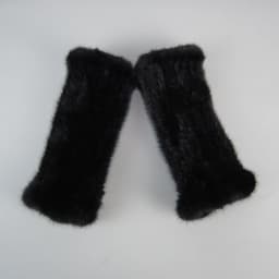 Lady Winter Real Mink Fur Gloves Hand Knitted Real Mink Fur Fingerless Gloves Women Warm Strong Elastic Real Mink Fur Mittens