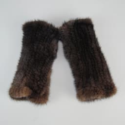 Lady Winter Real Mink Fur Gloves Hand Knitted Real Mink Fur Fingerless Gloves Women Warm Strong Elastic Real Mink Fur Mittens
