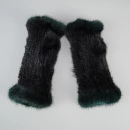 Lady Winter Real Mink Fur Gloves Hand Knitted Real Mink Fur Fingerless Gloves Women Warm Strong Elastic Real Mink Fur Mittens