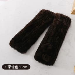 New Women 100% Real Genuine Knitted Mink Fur Mittens Winter Warm Lady Real Fur Fingerless Gloves Handmade Knit Mink Fur Mitten