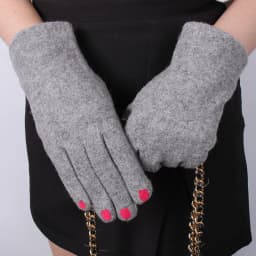 Women Creative Nail Polish Embroidery Gloves Grace Lady Fashion Vintage Driving Full Finger Mittens Girl Touch Screen Warm