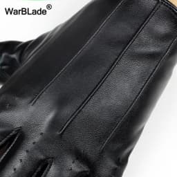 WarBLade Fashion Men Leather Gloves Fingerless Gloves Dance Party Show Sports Fitness Luvas Half Finger Driving Tactical Gloves