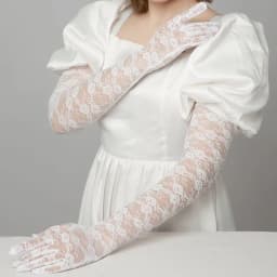Women Sexy Elbow Length Lace Floral Thin Breathable Gloves See Through Club Party Evening Prom Dress Dancing Accessories