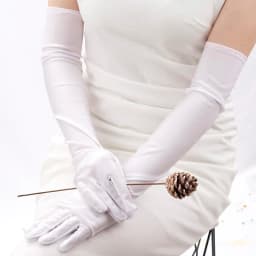 Classic Women Adult Black White Red Grey Opera/Elbow Stretch Satin Finger Long Gloves Women Flapper Gloves Matching Costume