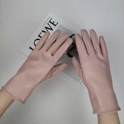 Fashion Female Winter Warm Touch Screen Driving Gloves Women' Outdoor Riding Plus Velvet Thicken Full Finger PU Leather Mittens
