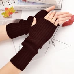 New Women Arm Warmers Japanese White Black Goth Knitted Kawaii Fingerless Gloves Ankle Wrist Sleeves Harajuku Girls Anime Gloves