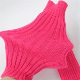 New Women Arm Warmers Japanese White Black Goth Knitted Kawaii Fingerless Gloves Ankle Wrist Sleeves Harajuku Girls Anime Gloves
