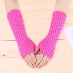 New Women Arm Warmers Japanese White Black Goth Knitted Kawaii Fingerless Gloves Ankle Wrist Sleeves Harajuku Girls Anime Gloves