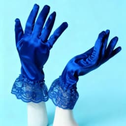 Elegant Satin Gloves for Women with Lace Cuffs Wedding Party Prom Evening Occasions Luxurious Smooth Touch Vintage Style
