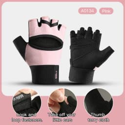 Professional Gym Fitness Breathable Anti-Slip Women Men Half Finger Summer Fishing Cycling Fingerless Gloves Female Bicycle Bike