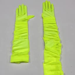 70CM Sexy Mesh Folds Ruffles Long Gloves Multicolored High Elasticity Elegant Women ’s Accessories Opera Bride Wedding