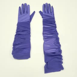 70CM Sexy Mesh Folds Ruffles Long Gloves Multicolored High Elasticity Elegant Women ’s Accessories Opera Bride Wedding