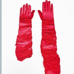 70CM Sexy Mesh Folds Ruffles Long Gloves Multicolored High Elasticity Elegant Women ’s Accessories Opera Bride Wedding
