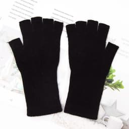 2022 New Unisex Black White Half Finger Fingerless Gloves Women and Men Wool Knit Cotton Gloves Autumn Winter Warm Work Gloves