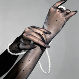 Fashion Retro Aurora Dot Oil Shiny Glossy Thin Women Sexy Five Finger Long Gloves Wedding Party Elastic Tight Stockings Mittens