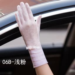 Sexy Summer Women UV Sunscreen Short Sun Female Gloves Fashion Ice Silk Lace Driving Of Thin Touch Screen Lady Gloves G02E