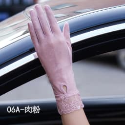 Sexy Summer Women UV Sunscreen Short Sun Female Gloves Fashion Ice Silk Lace Driving Of Thin Touch Screen Lady Gloves G02E