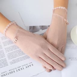 Sexy Summer Women UV Sunscreen Short Sun Female Gloves Fashion Ice Silk Lace Driving Of Thin Touch Screen Lady Gloves G02E