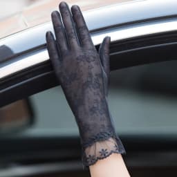 Sexy Summer Women UV Sunscreen Short Sun Female Gloves Fashion Ice Silk Lace Driving Of Thin Touch Screen Lady Gloves G02E
