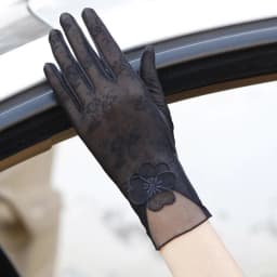 Sexy Summer Women UV Sunscreen Short Sun Female Gloves Fashion Ice Silk Lace Driving Of Thin Touch Screen Lady Gloves G02E