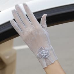Sexy Summer Women UV Sunscreen Short Sun Female Gloves Fashion Ice Silk Lace Driving Of Thin Touch Screen Lady Gloves G02E