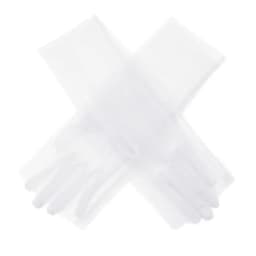 Women Ultra Tulle Gloves Mesh Sheers Full Finger Elbow Long Gloves Vintage Sunscreen Gloves Wedding Bride Dress Mittens