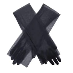 Women Ultra Tulle Gloves Mesh Sheers Full Finger Elbow Long Gloves Vintage Sunscreen Gloves Wedding Bride Dress Mittens