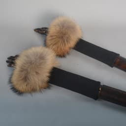 New Arrival Female Natural fox Fur Cuffs Knitted Warm Real Fox Fur Mittens Women Winter Outdoor fox Fur Cuffs