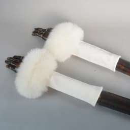 New Arrival Female Natural fox Fur Cuffs Knitted Warm Real Fox Fur Mittens Women Winter Outdoor fox Fur Cuffs