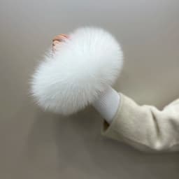 New Arrival Female Natural fox Fur Cuffs Knitted Warm Real Fox Fur Mittens Women Winter Outdoor fox Fur Cuffs