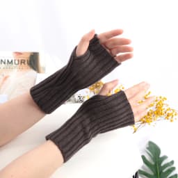 Women Gloves Fashion Hand Warmer Winter Glove Girls Arm Crochet Knitting Goth Lolita Solid Fingerless Mitten Kawaii Accessories