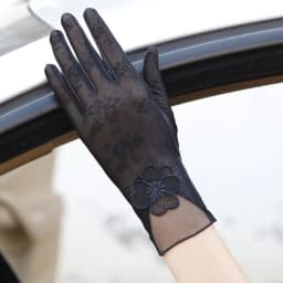 Sexy Summer Women UV Sunscreen Short Sun Female Gloves Fashion Ice Silk Lace Driving Of Thin Touch Screen Lady Gloves G02E