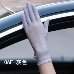 Sexy Summer Women UV Sunscreen Short Sun Female Gloves Fashion Ice Silk Lace Driving Of Thin Touch Screen Lady Gloves G02E
