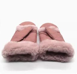 Men women autumn winter thicken warm natural one piece wool fur leather glove winter wool fur mitten half finger fur glove R3385