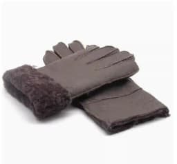 Men women autumn winter thicken warm natural one piece wool fur leather glove winter wool fur mitten half finger fur glove R3385