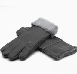 Men women autumn winter thicken warm natural one piece wool fur leather glove winter wool fur mitten half finger fur glove R3385