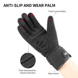 Men Winter Waterproof Cycling Gloves Outdoor Sports Running Motorcycle Ski Touch Screen Fleece Gloves Non-slip Warm Full Fingers