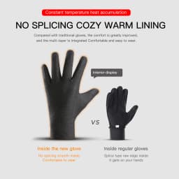 Men Winter Waterproof Cycling Gloves Outdoor Sports Running Motorcycle Ski Touch Screen Fleece Gloves Non-slip Warm Full Fingers