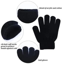 New 1-4Y Kids Gloves Winter Baby Plush Coral Gloves Toddler Full Fingers Cute Mittens Warm Windproof Glove For Boys Girls